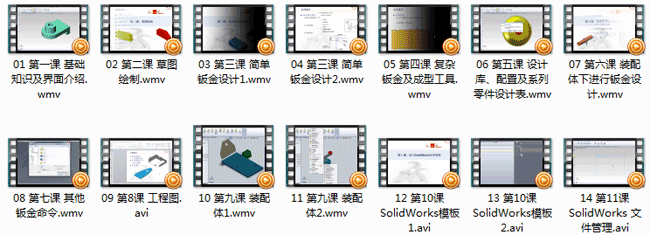 Solidworks钣金培训视频