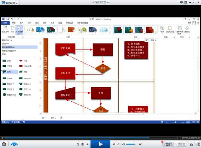 Visio 2013 图形设计标准视频教程